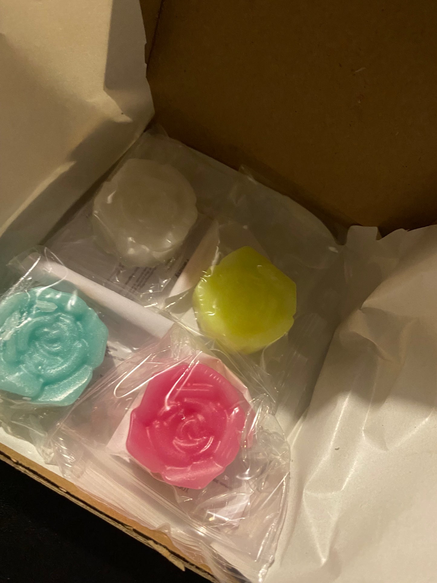 Wax melt sample boxes